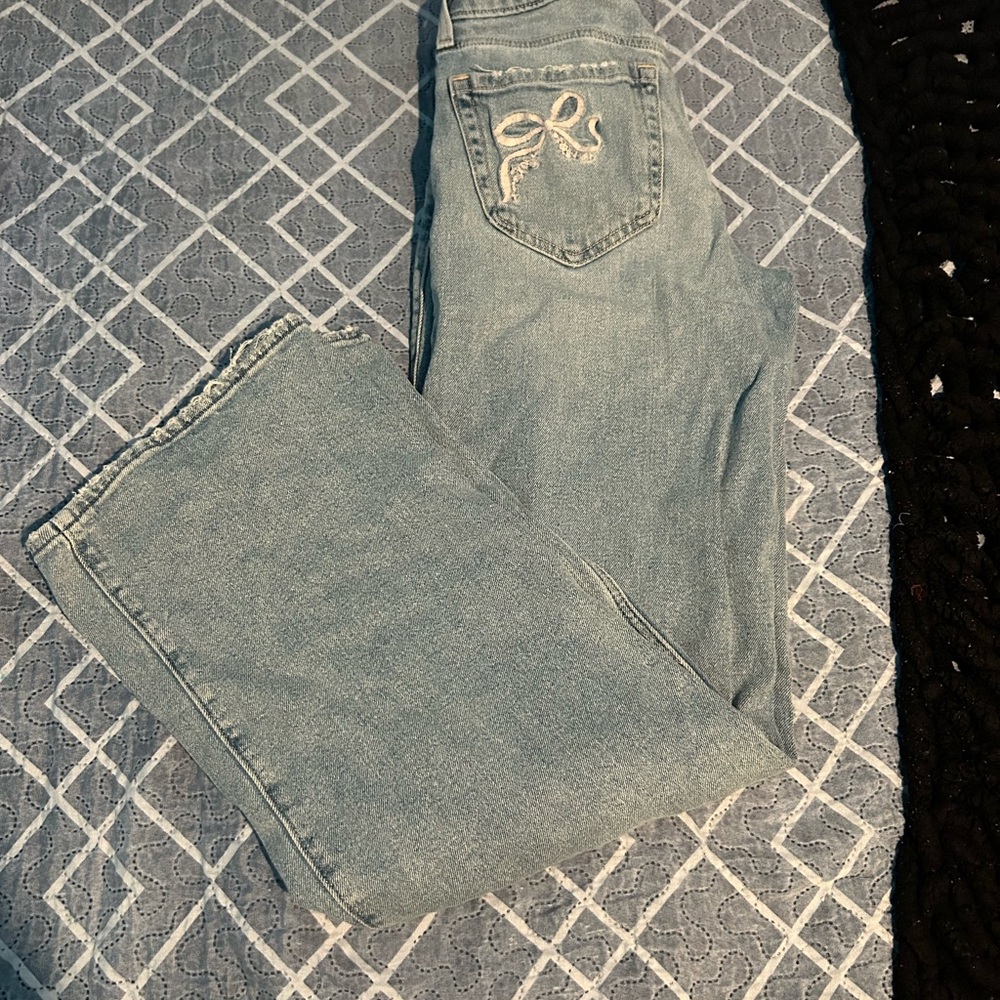Hollister Blue Bow Jeans 🎀